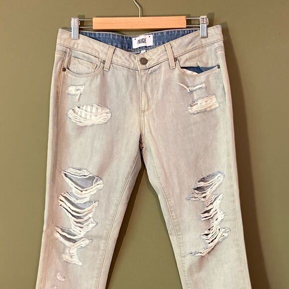 PAIGE Jimmy Jimmy Skinny distressed denim jeans 28 - Picture 2 of 10